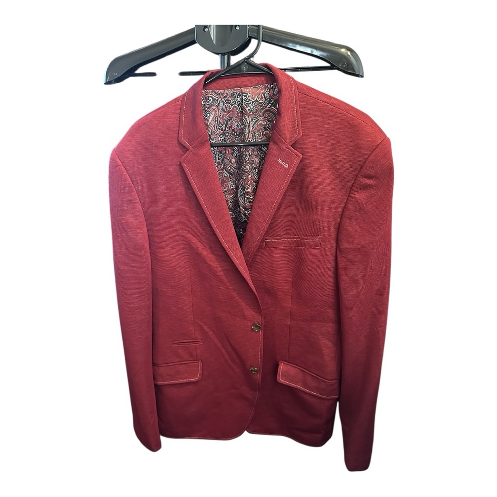 Red Blazer with Paisley Lining size 3xl/48
